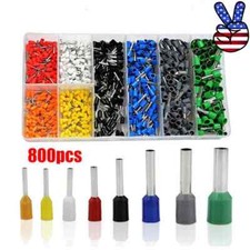 Connectors Cord Wire Crimp Cable Pin End Bootlace Ferrule Terminals Kit 800PCS