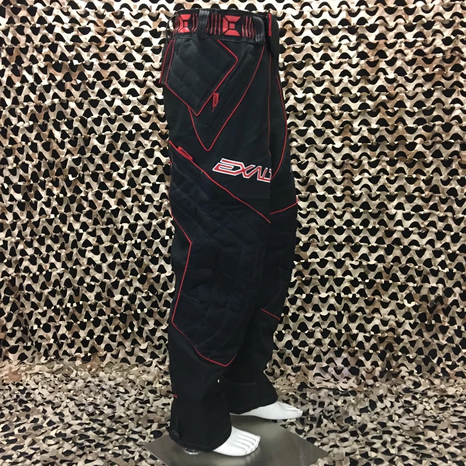 NEW Exalt TIV T4 Pro Padded Paintball Pants - Black/Red - Medium - Image 4 of 4