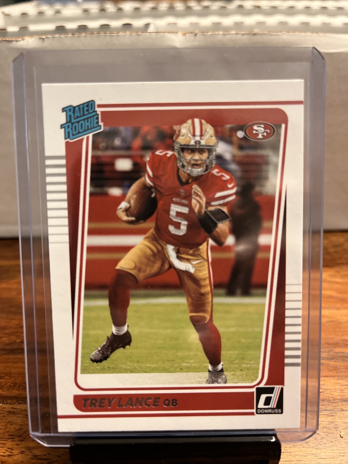 2021 Donruss Trey Lance Rated Rookie RC #254 49ers