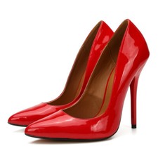 Super High Heel 13cm Womens Stiletto Patent Leather Pump Party Pointed Toe Shoes