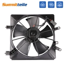 Right Side AC Condenser Radiator Cooling Fan Assembly For 2001-2005 Honda Civic