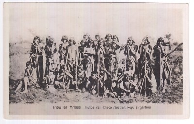Argentinien Argentinia, Ethnic Type Tipos Indios  del Chaco Foto AK um 1920