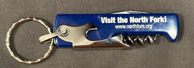 Visit the North Fork / Hamptons Multi-Tool Keychain   Corkscrew, Opener, Knife