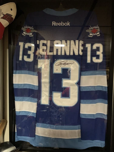Teemu Selanne Autograph Signed Winnipeg Jets Jersey  Coa Reebok Ducks NHL