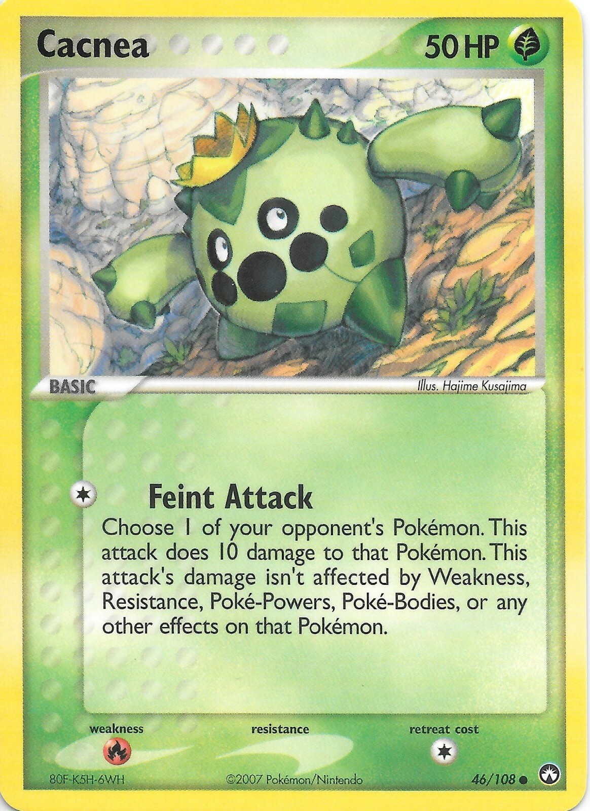 CACNEA  46/108  EX POWER KEEPERS Pokemon Card  NM