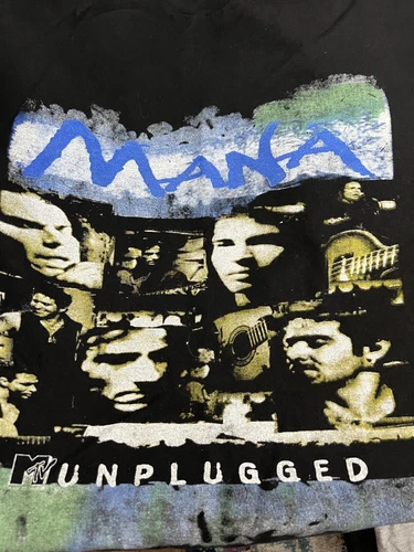 Mana MTV Unplugged Santana US Tour T-Shirt Men' 1990s vintage concert t-shirt, vintage, single stitch, B+ condition