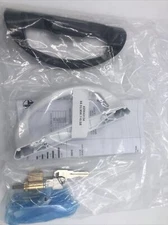 Sliding Glass Patio Door Handle Set Keyed Truth Omega Active LH White & Black