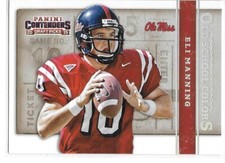 2015 Contenders Draft Picks Football Old School Colors Eli Manning Mississippi