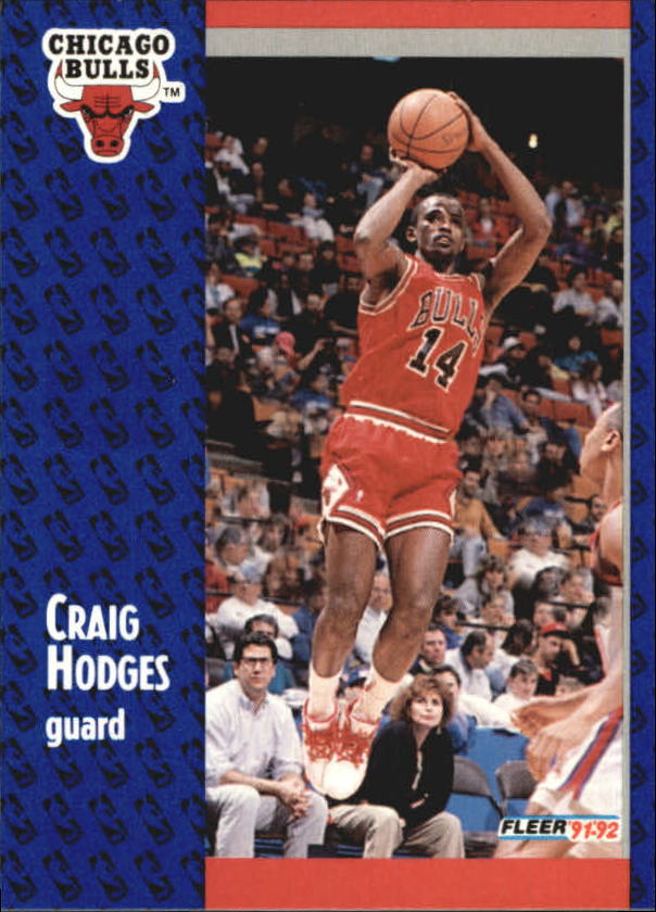 1991-92 Fleer Chicago Bulls Basketball Card #257 Craig Hodges
