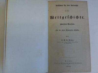 Stüve, E.G.A.: Leitfaden für den Unterricht in der Weltgeschichte, 2. Band. ...