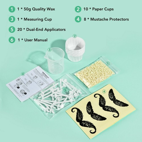 Kit de cera para depilación de oreja nariz fácil indoloro para hombres y mujeres depilación nasal paquete de valor - Imagen 4 de 12