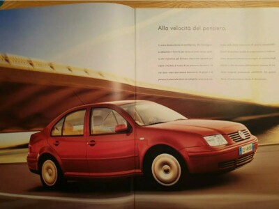 VOLKSWAGEN BORA COMPLETE RANGE 2002 ITALIAN BROCHURE BROCHURE 25 PAGES