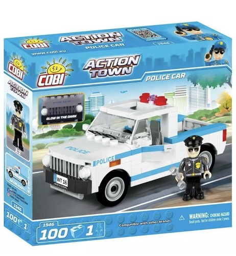 COBI 1546 Action Town Police car Construction Blocks 100 parts - Picture 3 of 8