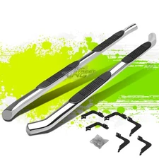 3" Round Tube Polish Step Bar Running Boards for Frontier Equator Crew Cab 05-20