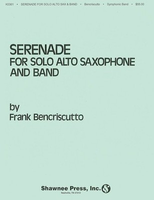 Serenade for Solo Alto Saxophone and Band Score & Parts Sheet Music