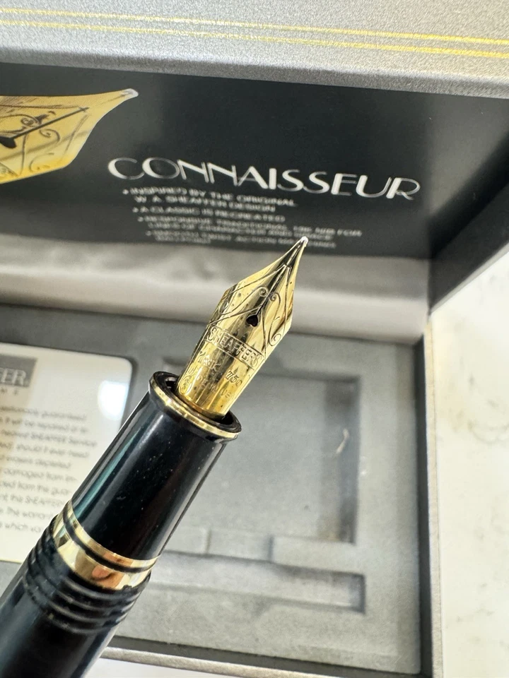 SHEAFFER CONNAISSEUR 18K 750 GOLD Nib Fountain Pen - Black Ink ⭐️⭐️⭐️ - Image 2 of 4