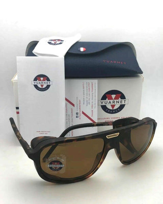 New VUARNET ICE 02 Sunglasses VU40022U6152H Tortoise Frames Brown Polarized Lens