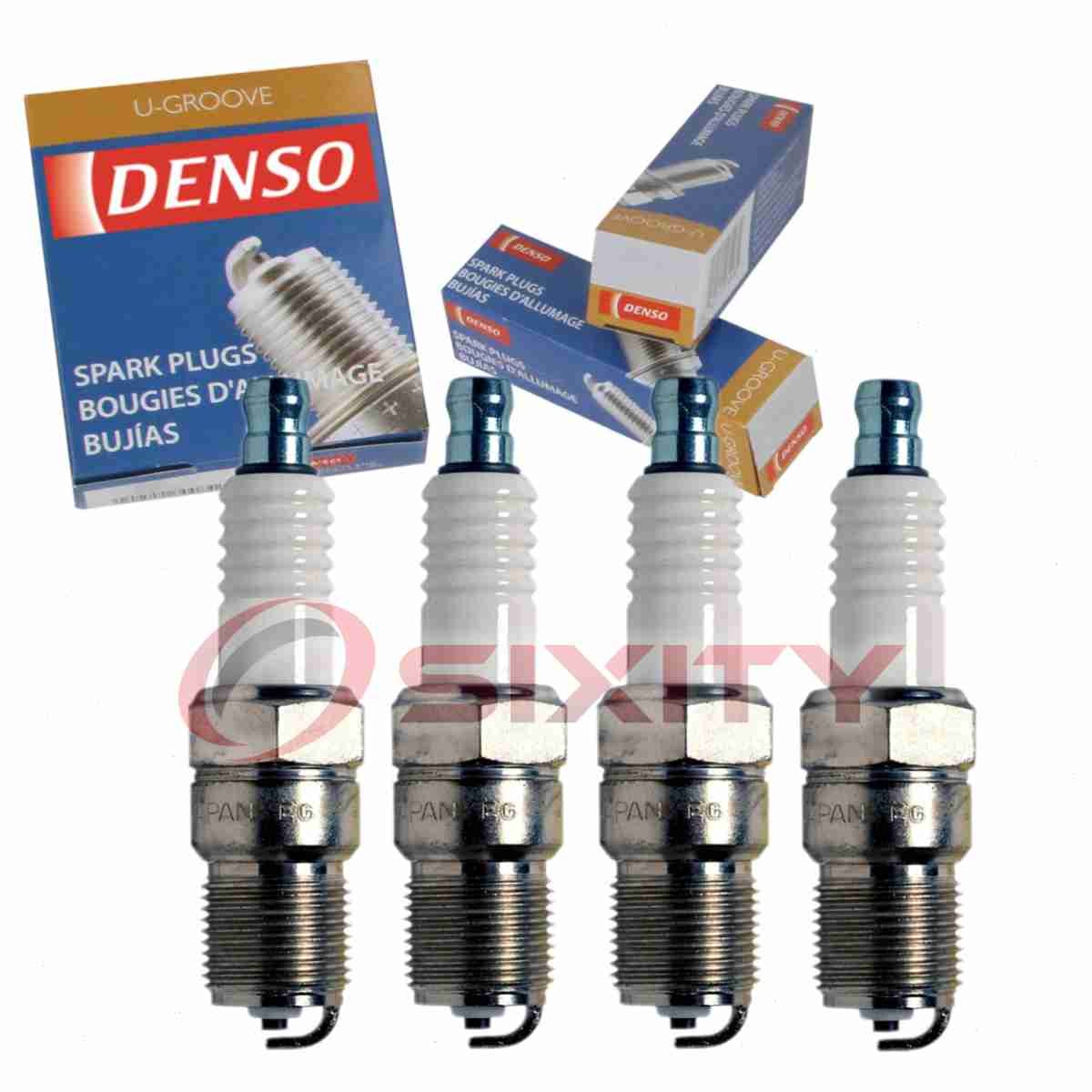 4 pc Denso Standard U-Groove Spark Plugs for 1983-2010 Ford Ranger 2.0L 2.3L ot