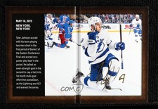 2015-16 SP Authentic Moments Booklet Tyler Johnson #AB-TJ Auto 0c3