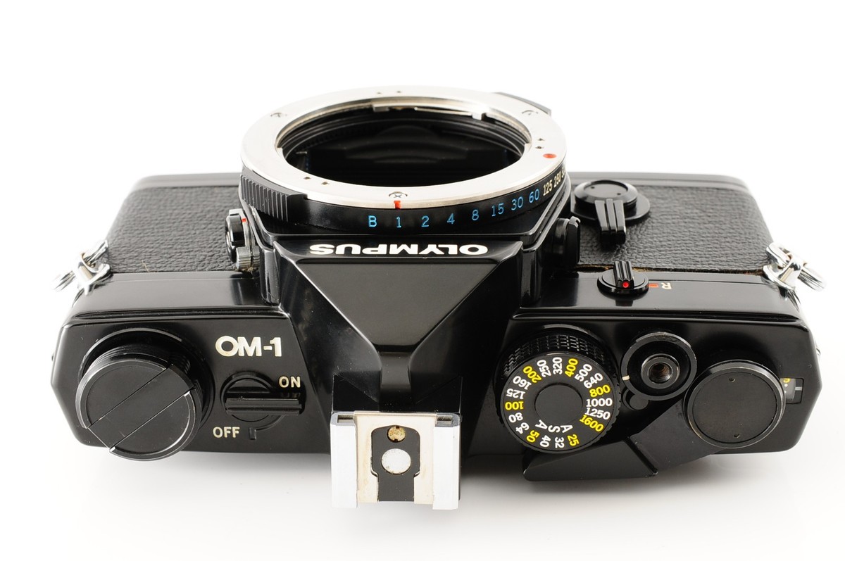 Near MINT] Olympus OM-1 35mm Black Film Camera F.Zuiko 50mm f/1.8