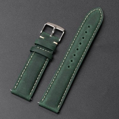 Leather Watch Band 18mm 20mm 22mm Quick Release Replacement Watch Strap