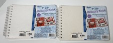  2 Darice 6" X 8" Memory Book Ultimate Scrapbook  Photo Album Junk Journal