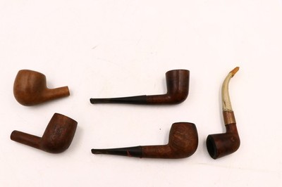 Lot Of 5 Estate Tobacco Pipes Marquette Arlington Roget As-Is Unrestored