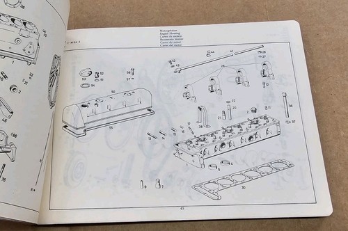 1969 Mercedes W114 Illustrated Parts Catalog B Manual BOOK 250C 250CE - Picture 3 of 4
