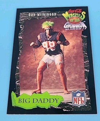 1994 Coca-Cola Dan Wilkinson #6 Monsters Cincinnati Bengals Football Card