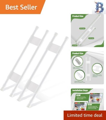 2 Sets Adjustable RV Refrigerator Bars - Secure Your Food and Drink Effortlessly