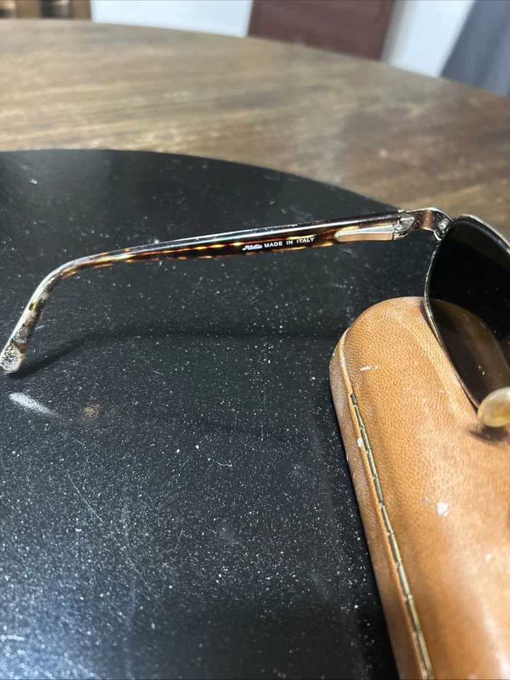 Gafas de sol polarizadas Hokie Serrento marrón tortuga hechas en Italia 100 % UV Foto 3 de 4