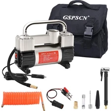 Car Tire Inflator Heavy Duty Double Cylinder 150PSI Portable Air Pump