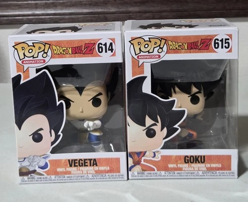 Funko Pop! Animation Dragon Ball Z Goku & Vegeta Set Of 2 #614 #615