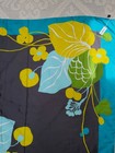 Emanuel Ungaro Larg Multicolored dark gray vibrant floral Polyester Scarf 55x55 — photo 4