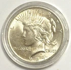 1924 UNCIRCULATED 90% $1 Silver Peace Dollar - U.S. Seller - $.99 Starting Bid