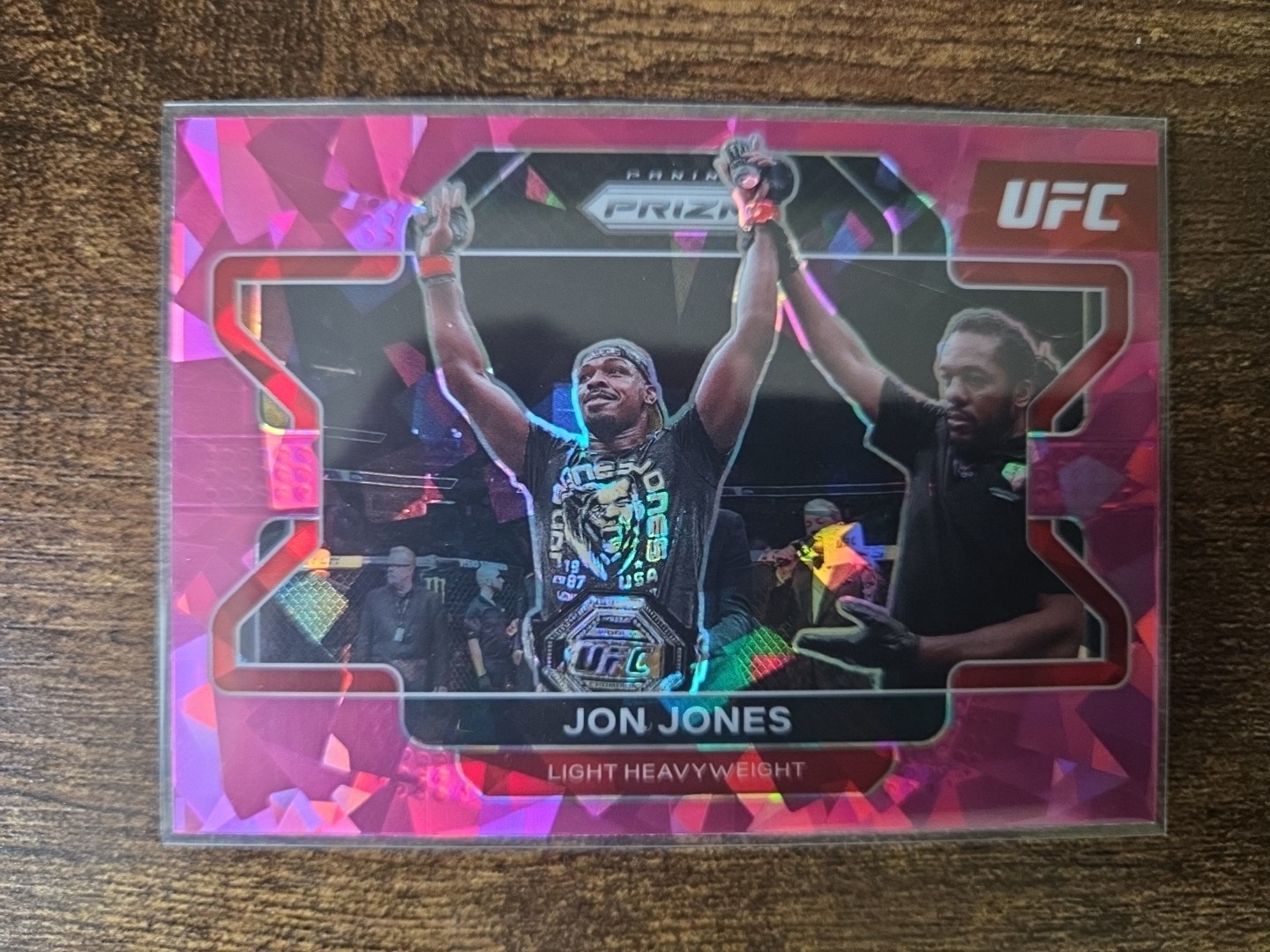 2022 Panini Prizm UFC - Jon Jones #4 Pink Ice Prizm