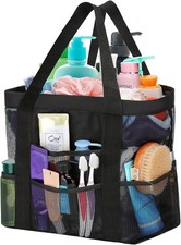 Large Mesh Bathroom Shower Caddy Mesh Beach Pool Bag Portable Toiletry Tote Bag