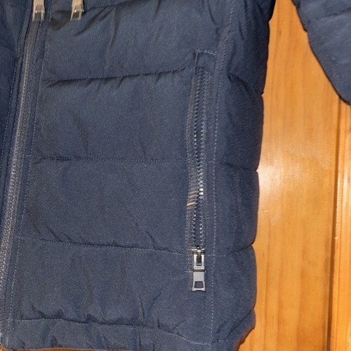 Mens Nautica Water Resistant Puffy Parka Size Med Blue - Picture 4 of 10