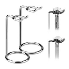 Linkidea 2 Pack Short Handle Safety Razor Stand, Stainless Steel Silver