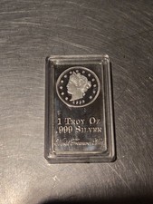 2012 World Treasures Mint in CLAD we trust 1 oz sliver bar novelty NOT real