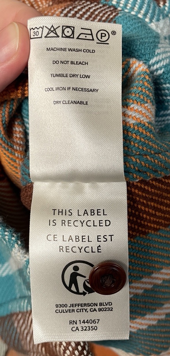 Outerknown Blanket Cotton Twill Button-Up Shirt Men’s Medium