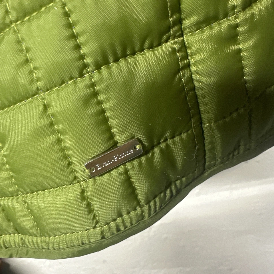 Evan Picone Mujer XL Nylon Verde Cremallera Mejor con Bolsillos Foto 2 de 4