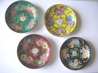 Japanische Tellerchen 4 Stck. im Set, ca. 9 cm  Durchmesser