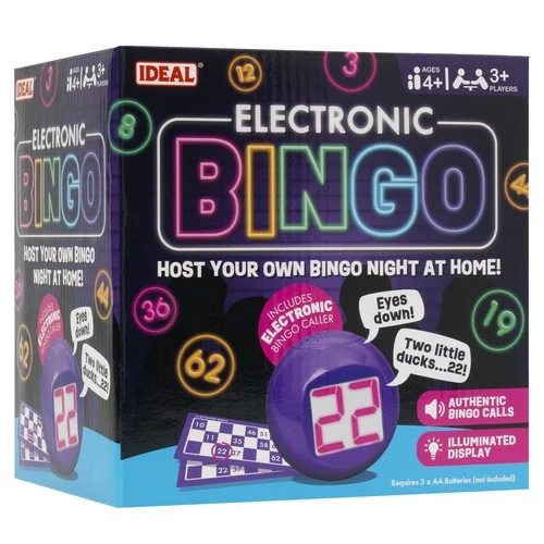 Ideal | Electronic Bingo: Host your own Bingo night at home! | Family Games | 3+