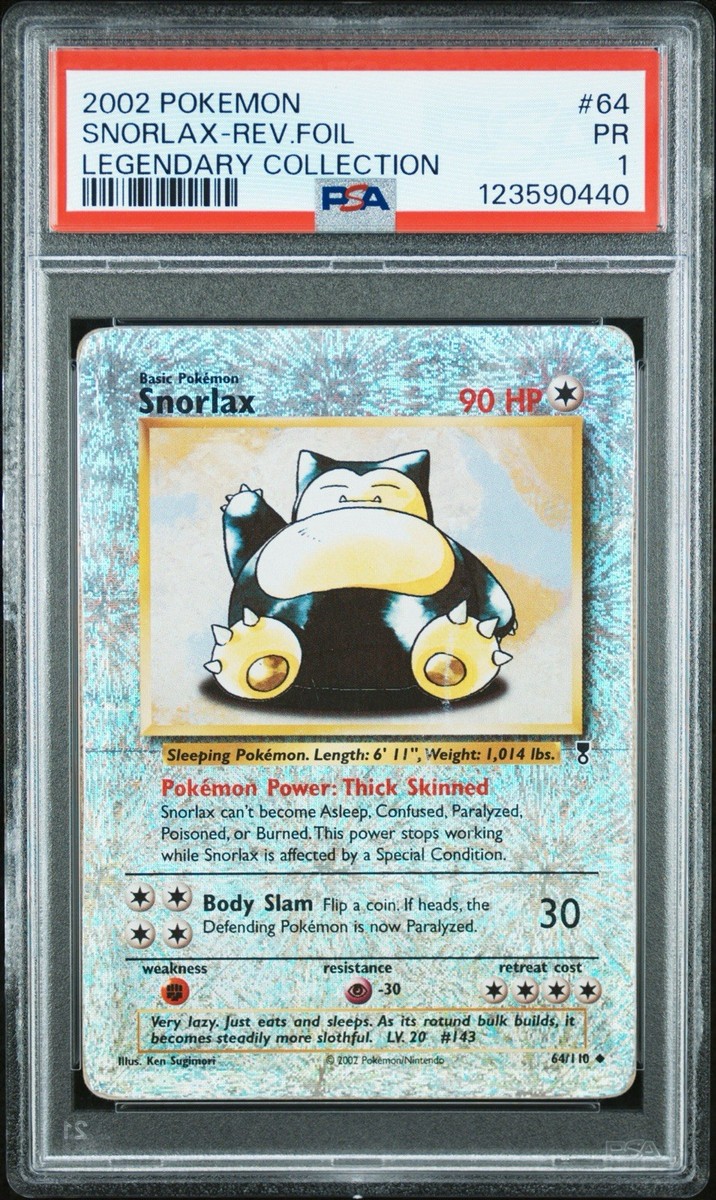 Snorlax 64/110 Legendary Collection Reverse Holo for sale online