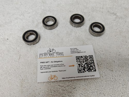 6902-2RS Bearings 15x28x7mm | MTB Suspension Pivot | Set of 4 | Smooth