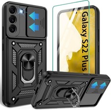 for Samsung Galaxy S22 Plus Case Built in Kickstand Screen Protector Full Body