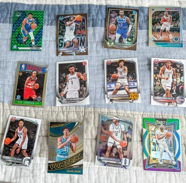 35 NBA card lot Rookie Cards, Inserts, Parallels, & Base Cards