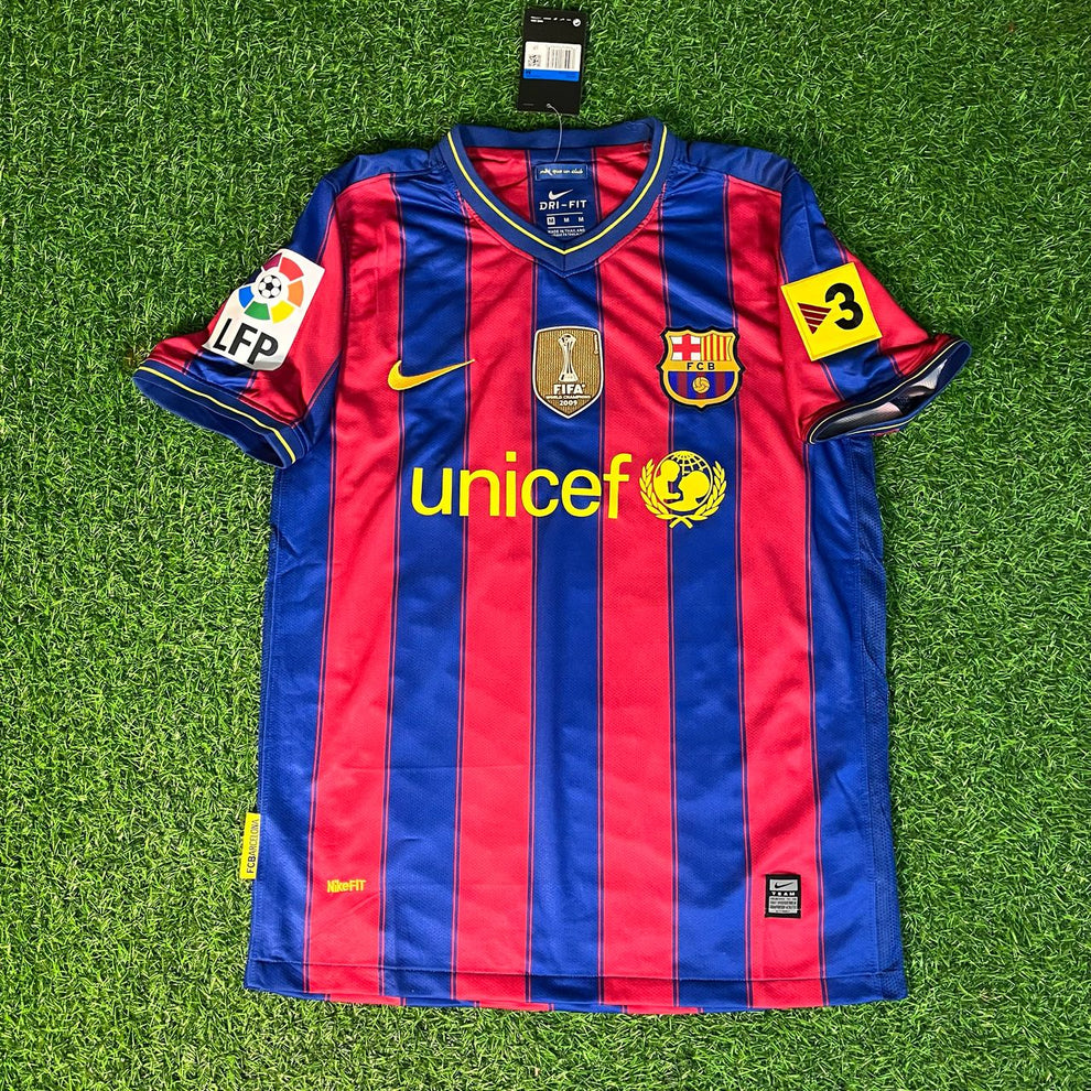 Ibrahimović 9 Barcelona Jersey 2009 2010 Size L Retro Football