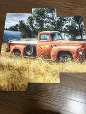 Old Truck Car Wall Art 3 sections 36  wide 38  high
